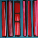 Turquoise And Pink Stripes, 2009 (sold)