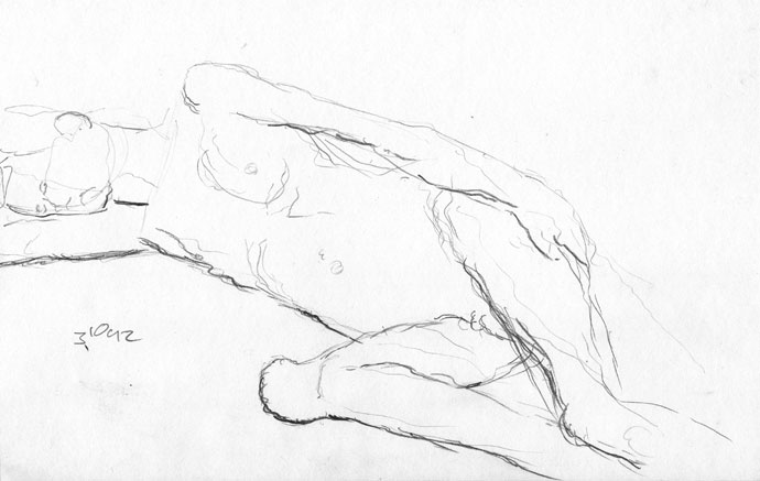Life Drawing - Chris - pencil
