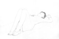 Life Drawing - Pat - pencil