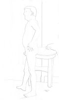 Life Drawing - Stan - pencil