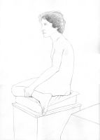 Life Drawing - Vijay - pencil