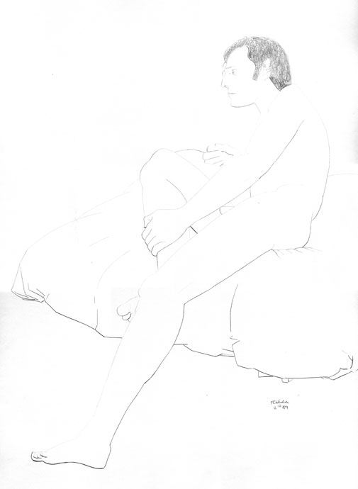 Life Drawing - Vijay - pencil