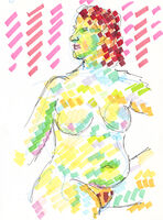Life Study - Coralie - Marker Pen