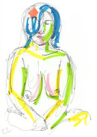 Life Study - Elena - Marker pen