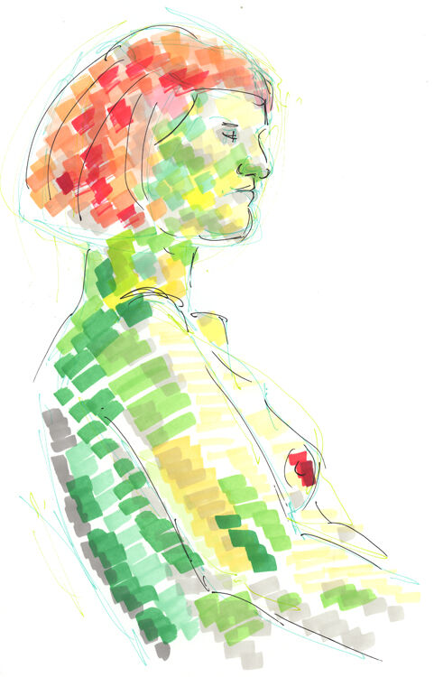 Life Study - Ellen - Marker Pen