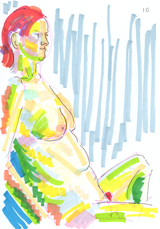 Life Study - Gerry - Marker pen