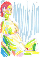 Life Study - Gerry - Marker pen