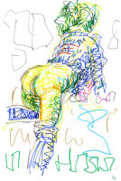 Life Study - Loulou - Marker pen