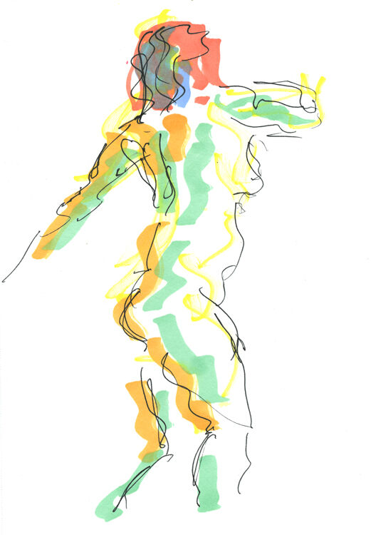 Life Study - Maria' - Marker Pen