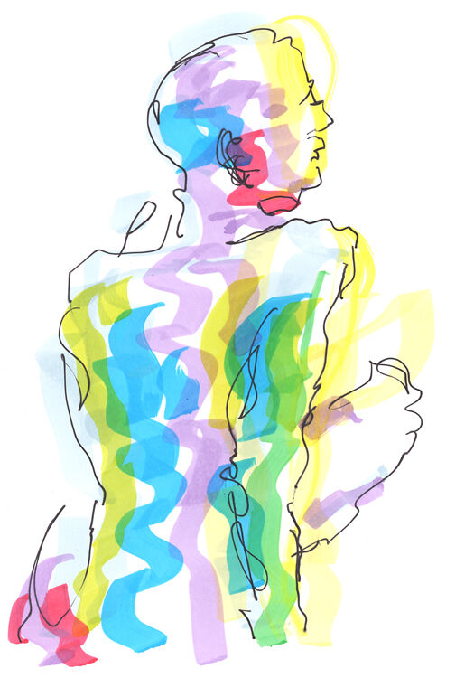 Life Study - Steve - Marker Pen