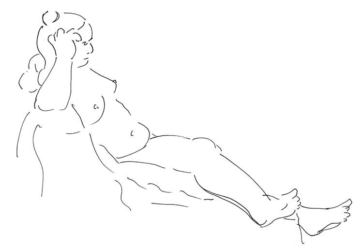 Life Study - Ursula - Pen and Ink