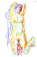 Life Study - Ursula - Marker pen