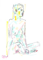 Life Study - Virginie - Marker Pen