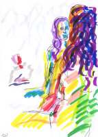 Life study - Emily - Marker pen