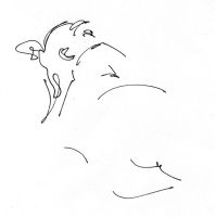 Life study - Agnieszka - pen and ink