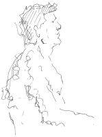 Life study - Alex - pen and ink