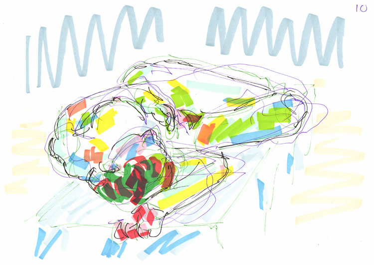 Life study - Anna - marker pen