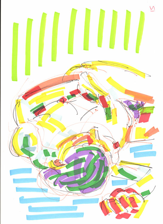 Life study - Anna - marker pen