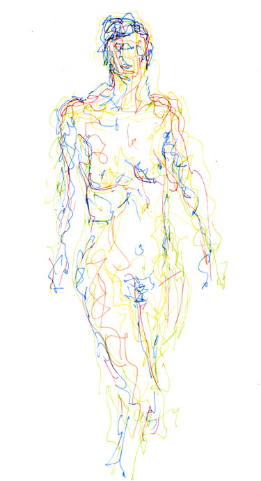 Life study - Anna - marker pen