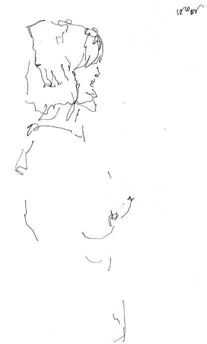 Life study - Anna - pen and ink