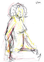 Life study - Bonnie - marker pen