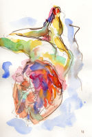 Life study - Camelia - watercolour