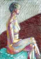 Life study - Clare - pastel