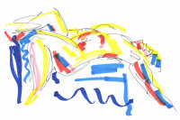 Life study - Daniela - marker pen