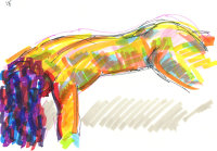 Life study - Daniela - marker pen