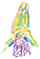 Life study - Daniela - marker pen