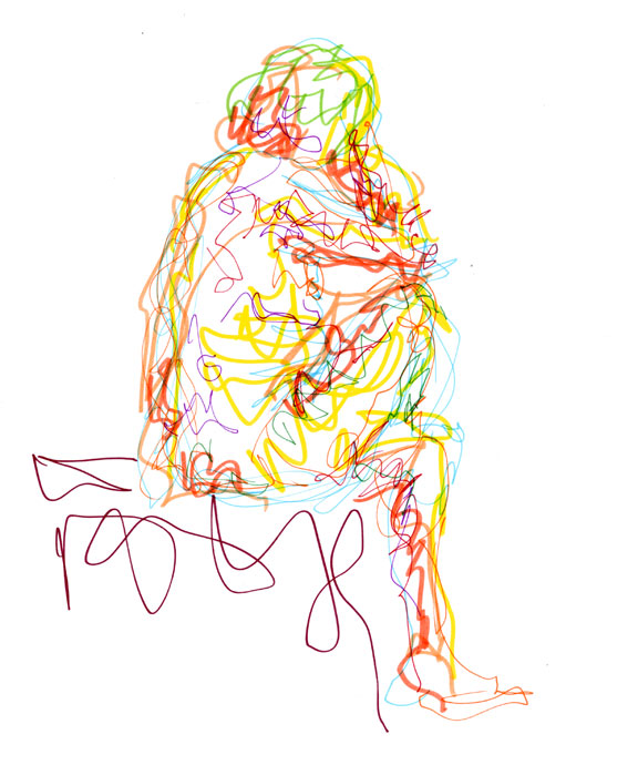 Life study - Eli - marker pen