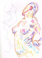 Life study - Ellen - marker pen