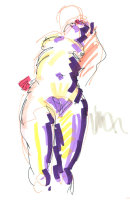 Life study - Ellen - marker pen