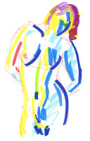Life study - Ellen - marker pen