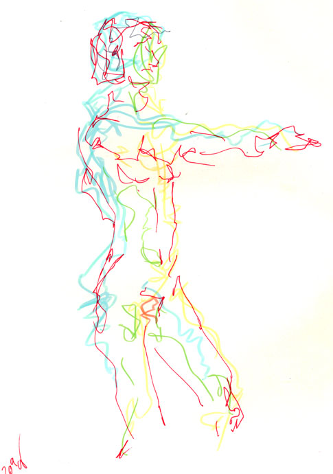 Life study - Esther - marker pen