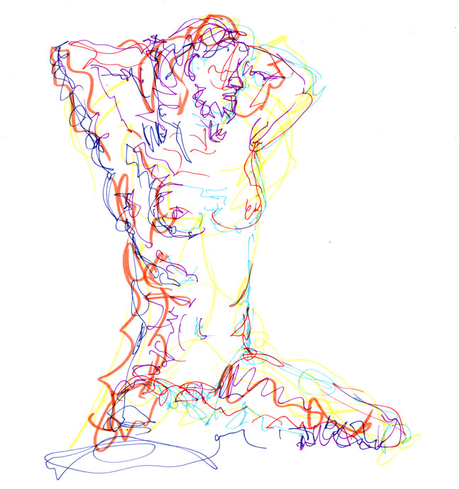 Life study - Esther - marker pen