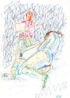 Life study - Esther - marker pen