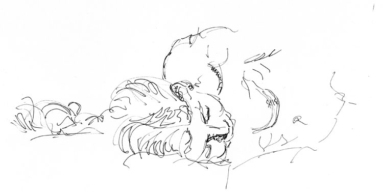 Life study - Helen - Pen and ink