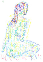 Life study - Helena - marker pen