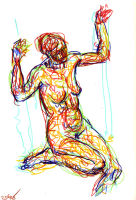 Life study - Jane - marker pen