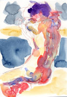 Life study - Ji-Yu - watercolour