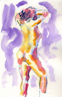 Life study - Jyoti - watercolour