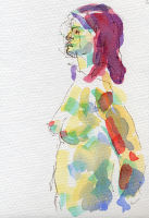 Life study - Katelyn - watercolour