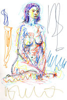 Life study - Keira - marker pen