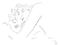 Life study - Leah - pen and ink