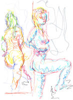 Life study - Lena - marker pen