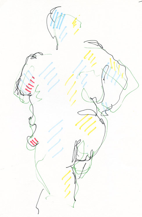 Life study - Leo- Marker pen