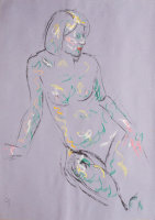 Life study - Lizzie F - pastel