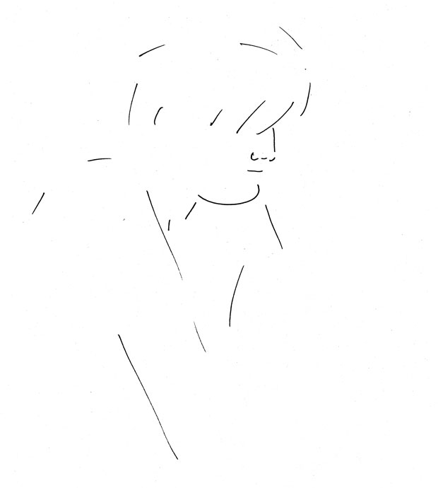 Life study - Lucy - pen and ink