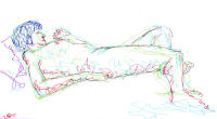 Life study - Lucy - marker pen